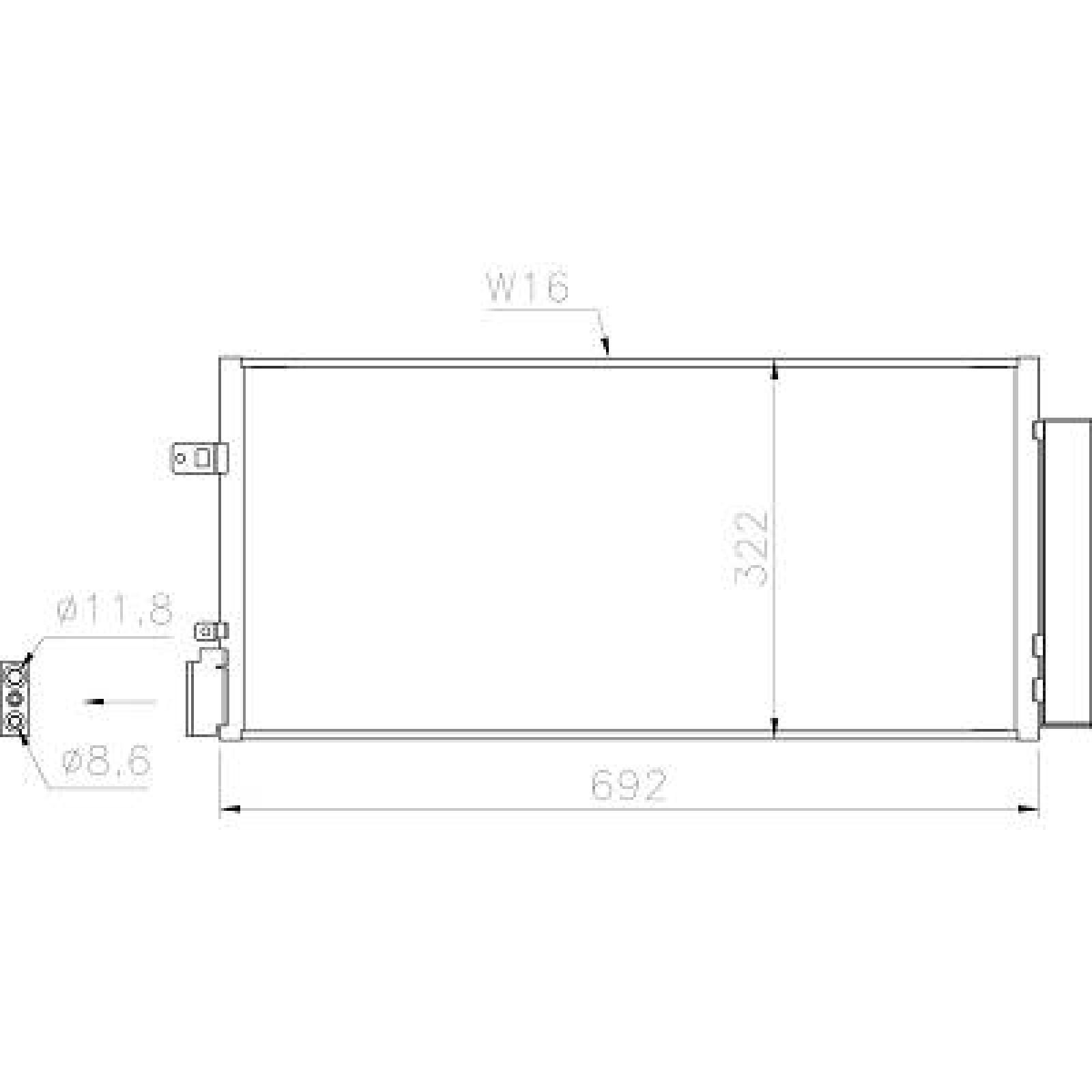 KONDENSATOR passend für CHEVROLET AVEO 08/2013->> 96945774